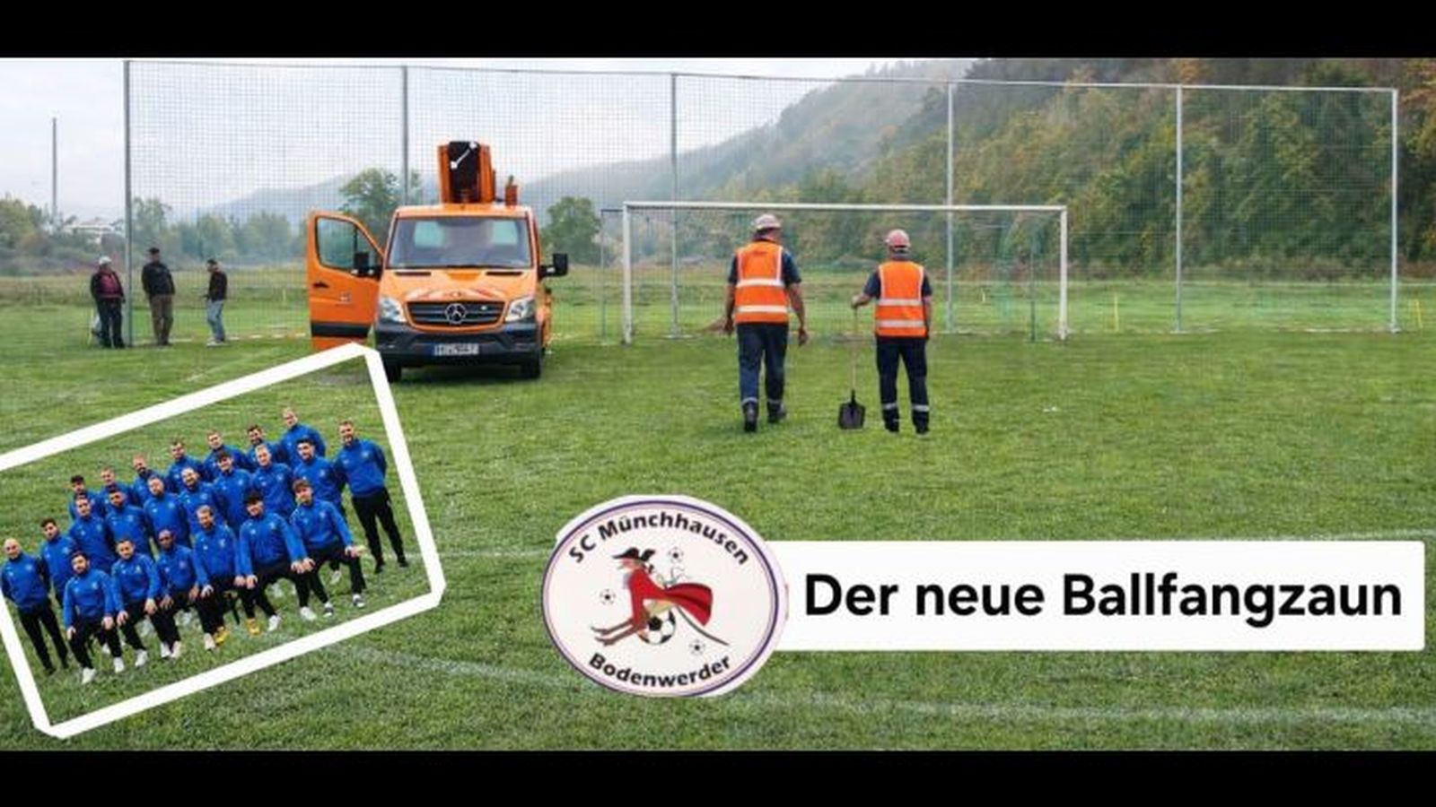 SCM Bodenwerder realisiert neuen Ballfangzaun aus eigenen Mitteln